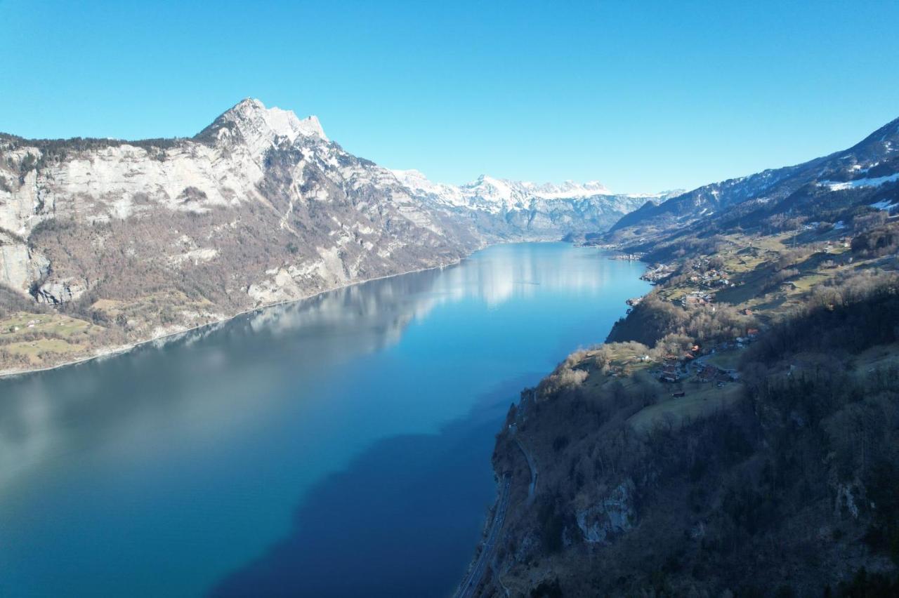 Hotel Cafe Seeblick Filzbach Eksteriør billede